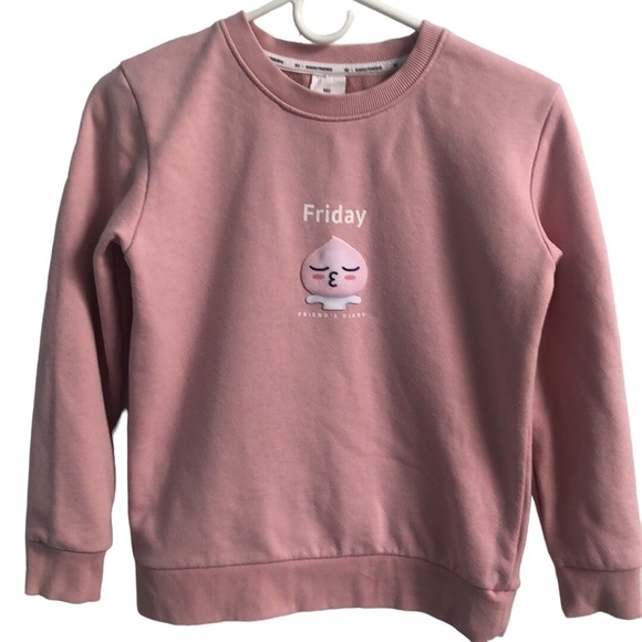 Kakao Friends Apeach Pullover Sweatshirt Size Girl's Large / Unisex - Picture 1 of 9